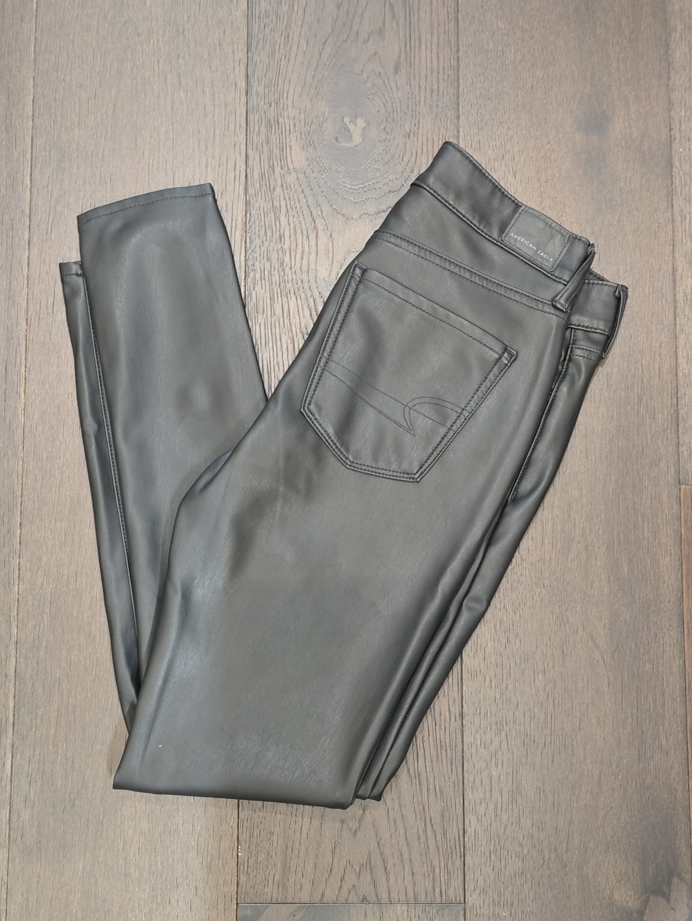 American Eagle Faux Leather Hi Rise Jegging